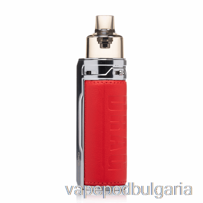 Vape 10000 Дръпки Voopoo Drag S 60w Pod Mod Kit Silver Red